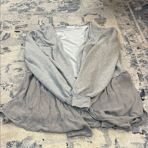 Maurices Light Gray Women's Cardigan